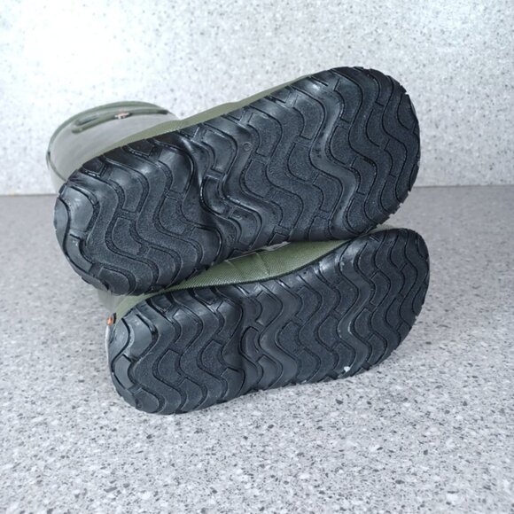 BOGS Rainboot Dark Hunter Green Kids Waterproof Shoes - Picture 8 of 8